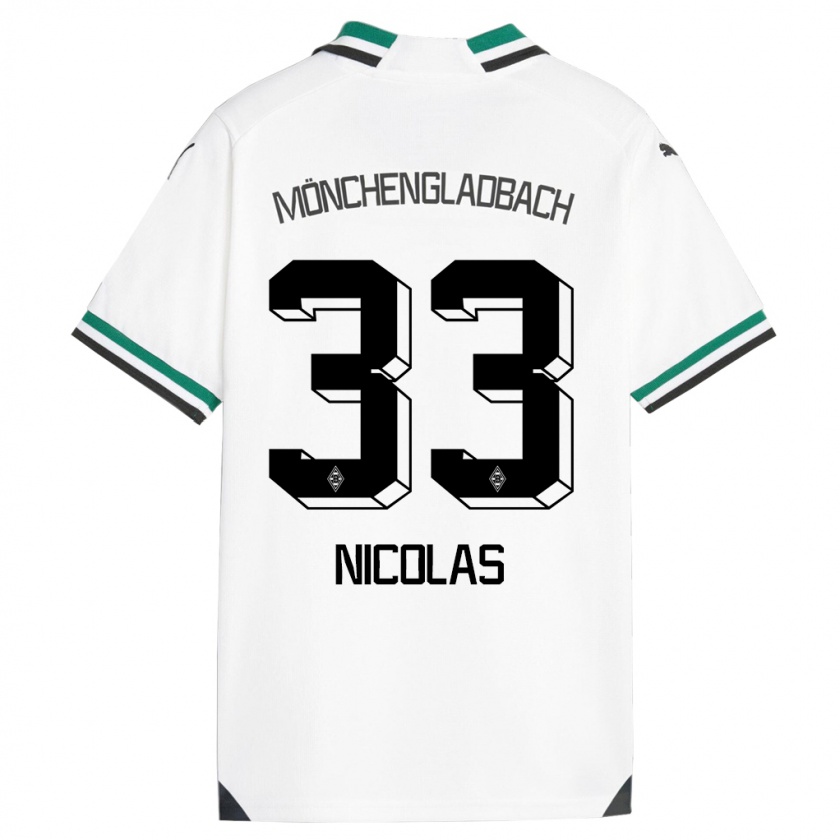 Kandiny Női Moritz Nicolas #33 Fehér Zöld Hazai Jersey 2023/24 Mez Póló Ing