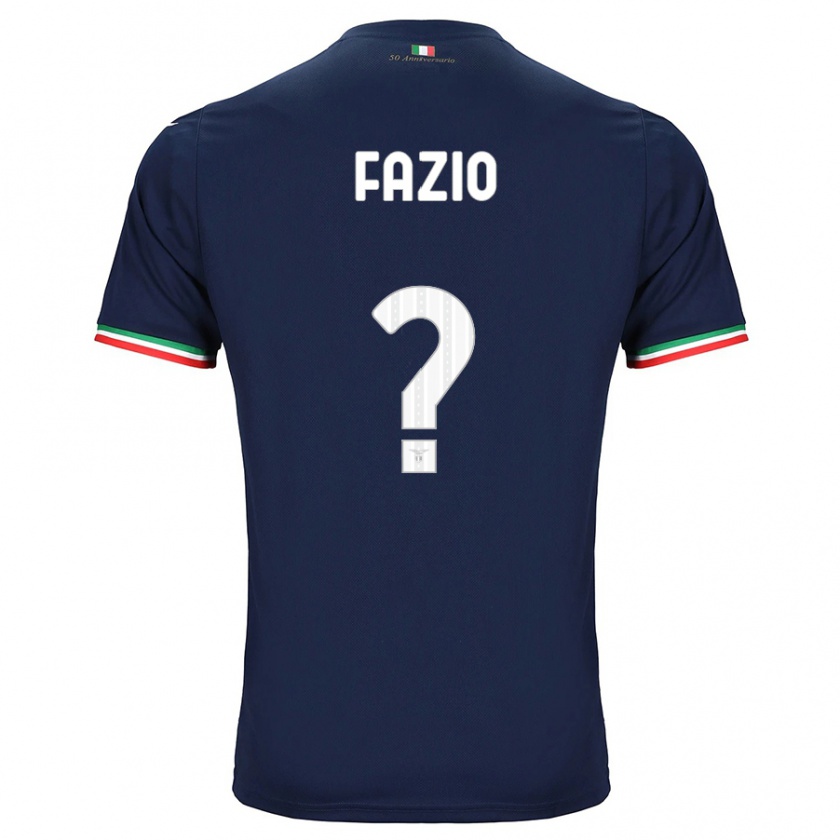Kandiny Gyermek Francesco Fazio #0 Haditengerészet Idegenbeli Jersey 2023/24 Mez Póló Ing