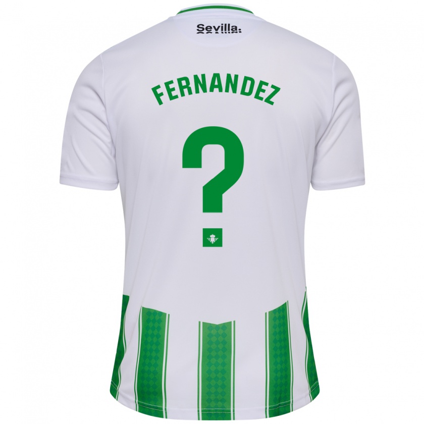 Kandiny Férfi Nicolás Fernández #0 Fehér Hazai Jersey 2023/24 Mez Póló Ing