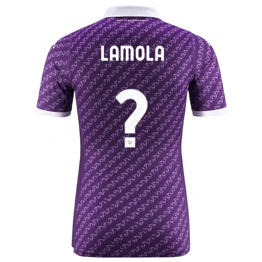 Kandiny Férfi Lorenzo Lamola #0 Ibolya Hazai Jersey 2023/24 Mez Póló Ing