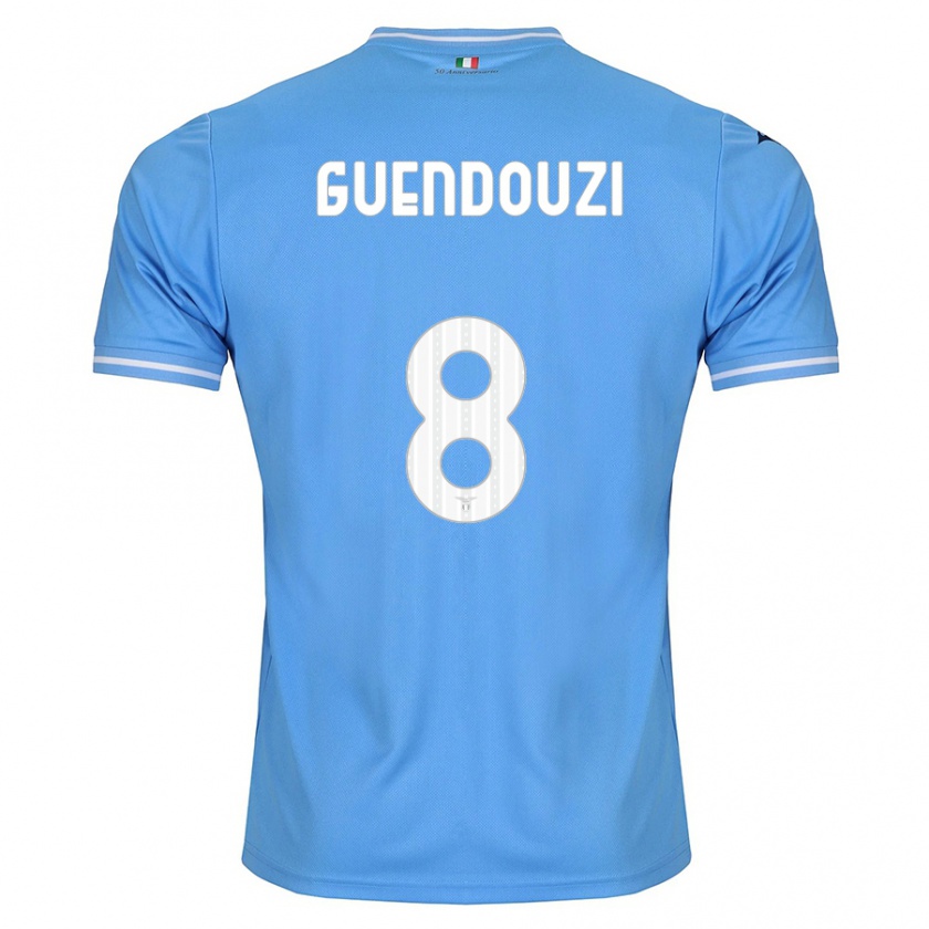 Kandiny Férfi Mattéo Guendouzi #8 Kék Hazai Jersey 2023/24 Mez Póló Ing