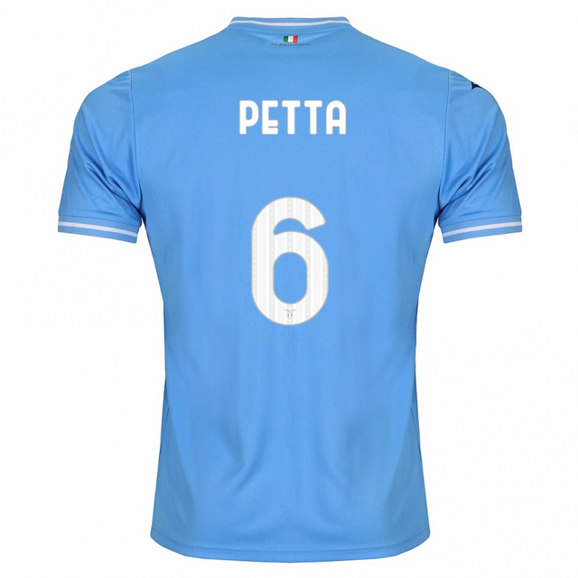 Kandiny Férfi Andrea Petta #6 Kék Hazai Jersey 2023/24 Mez Póló Ing