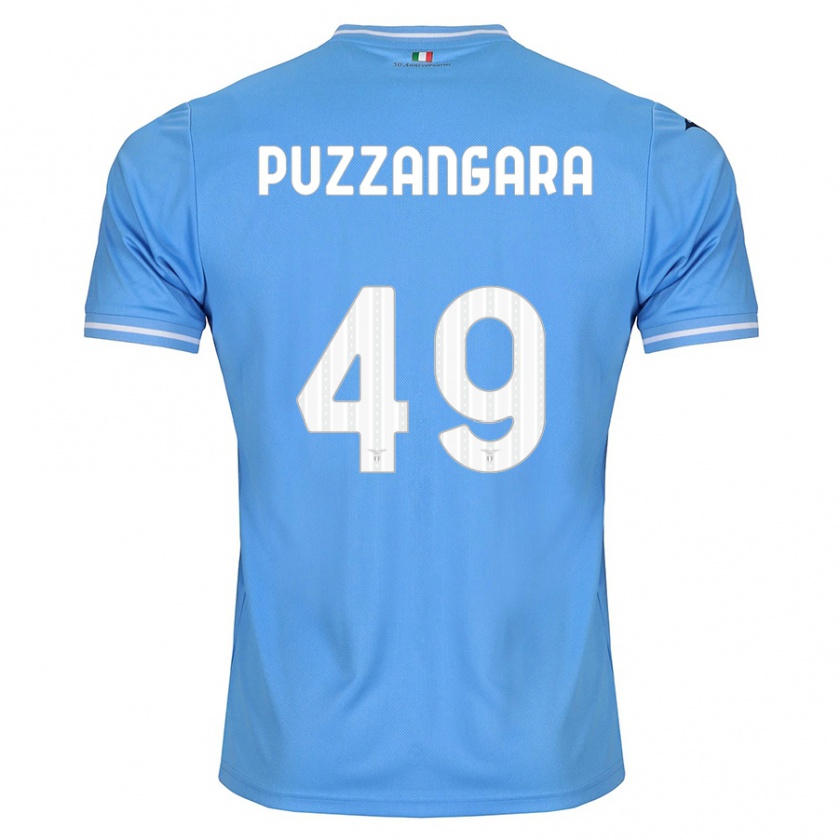 Kandiny Férfi Angelo Antonio Puzzangara #49 Kék Hazai Jersey 2023/24 Mez Póló Ing