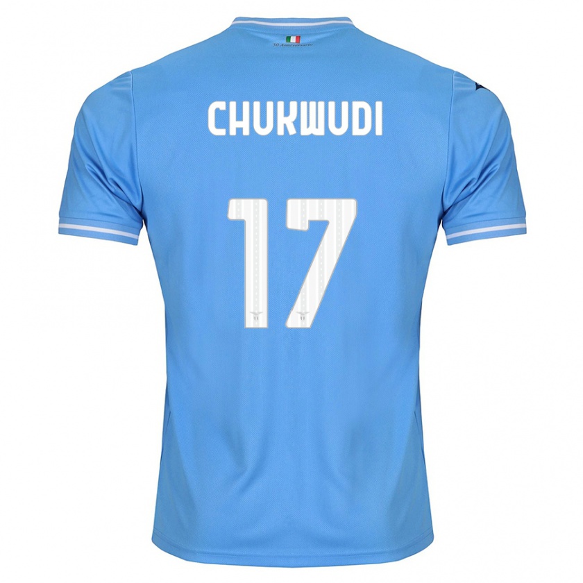 Kandiny Férfi Ogonna Franca Chukwudi #17 Kék Hazai Jersey 2023/24 Mez Póló Ing