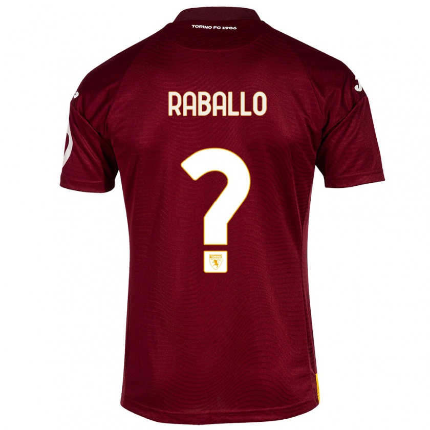 Kandiny Férfi Alessio Raballo #0 Sötét Vörös Hazai Jersey 2023/24 Mez Póló Ing