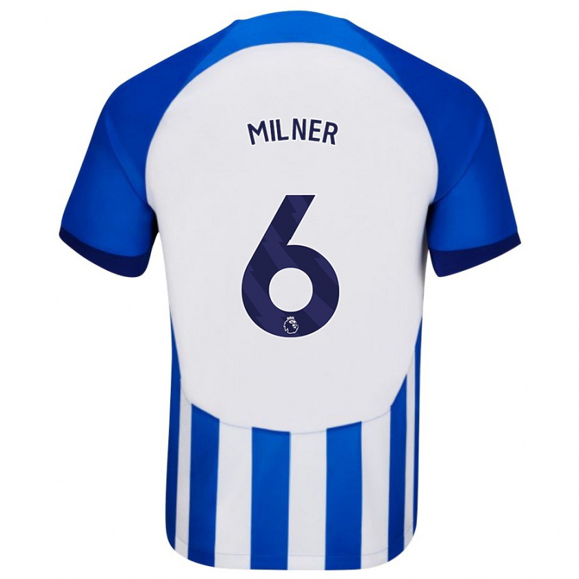 Kandiny Férfi James Milner #6 Kék Hazai Jersey 2023/24 Mez Póló Ing