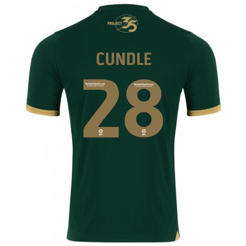 Kandiny Férfi Luke Cundle #28 Zöld Hazai Jersey 2023/24 Mez Póló Ing