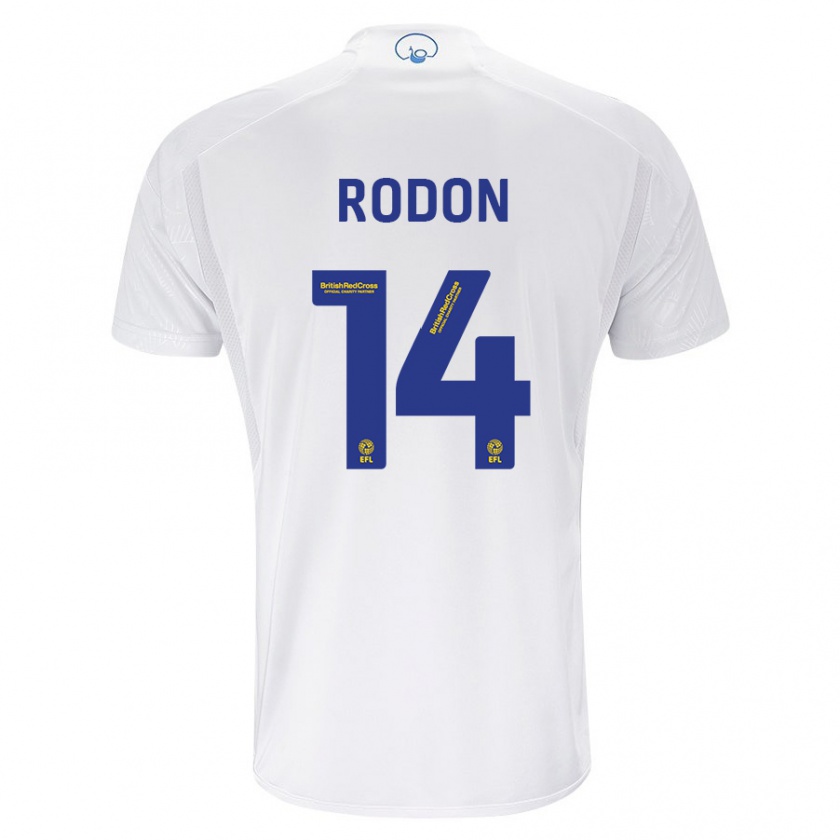 Kandiny Férfi Joe Rodon #14 Fehér Hazai Jersey 2023/24 Mez Póló Ing