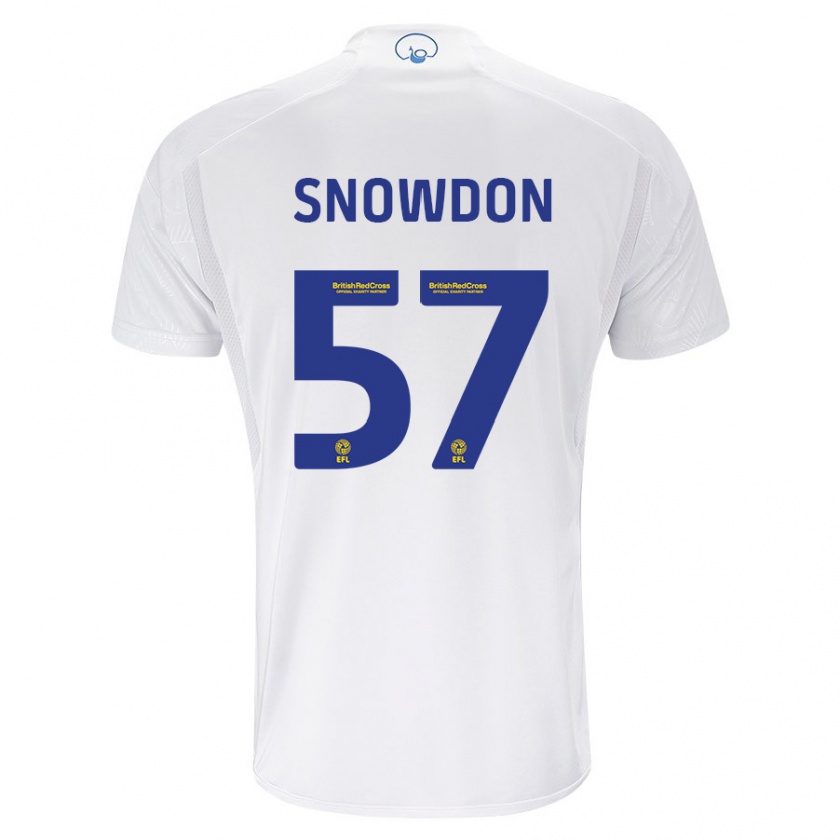 Kandiny Férfi Joe Snowdon #57 Fehér Hazai Jersey 2023/24 Mez Póló Ing