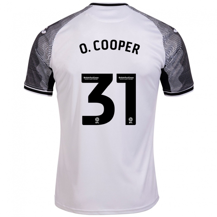 Kandiny Férfi Oliver Cooper #31 Fehér Hazai Jersey 2023/24 Mez Póló Ing