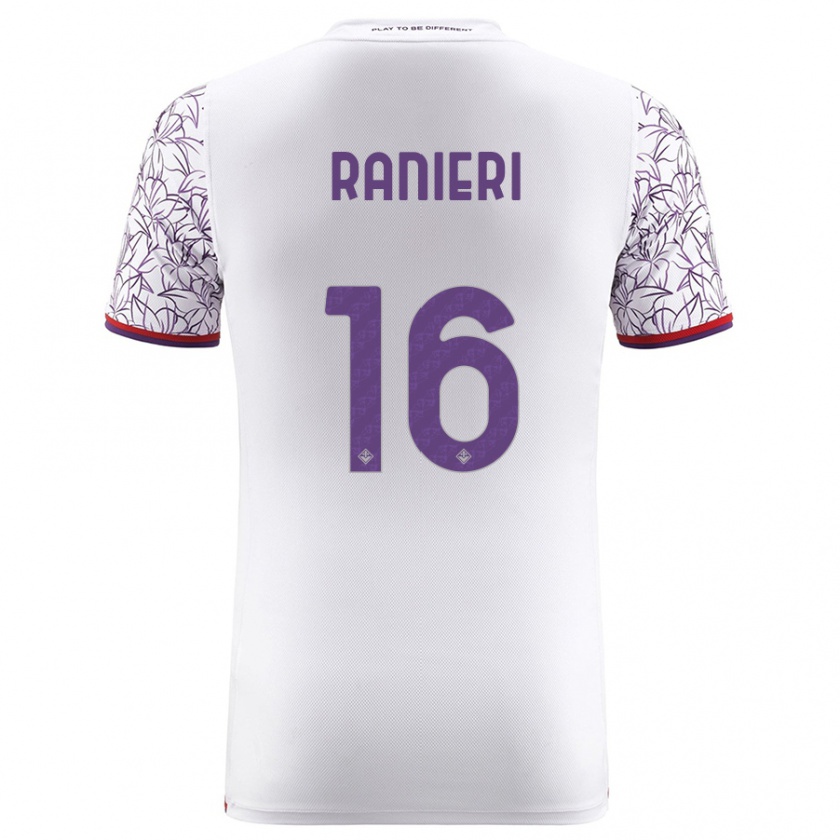 Kandiny Férfi Luca Ranieri #16 Fehér Idegenbeli Jersey 2023/24 Mez Póló Ing