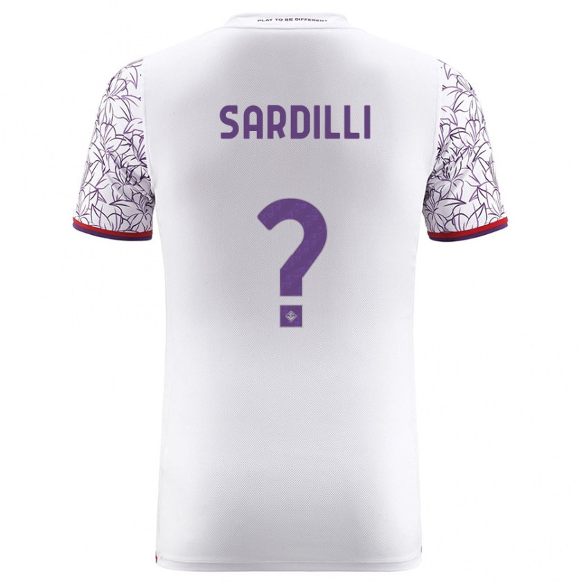 Kandiny Férfi Davide Sardilli #0 Fehér Idegenbeli Jersey 2023/24 Mez Póló Ing