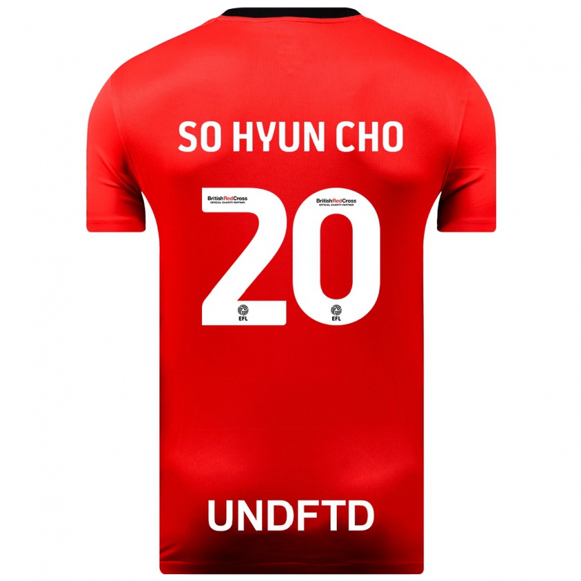 Kandiny Férfi Cho So-Hyun #20 Piros Idegenbeli Jersey 2023/24 Mez Póló Ing