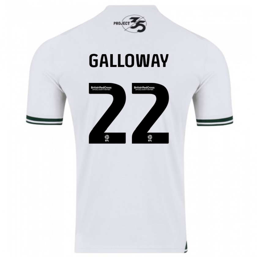 Kandiny Férfi Brendan Galloway #22 Fehér Idegenbeli Jersey 2023/24 Mez Póló Ing