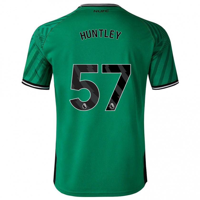 Kandiny Férfi James Huntley #57 Zöld Idegenbeli Jersey 2023/24 Mez Póló Ing