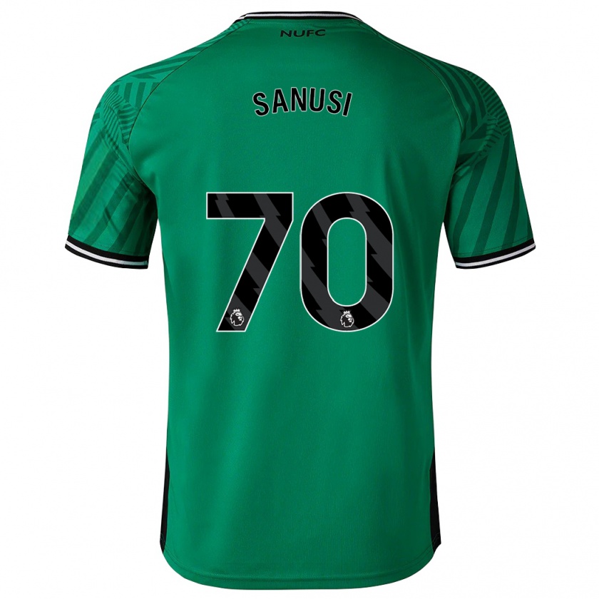 Kandiny Férfi Trevan Sanusi #70 Zöld Idegenbeli Jersey 2023/24 Mez Póló Ing