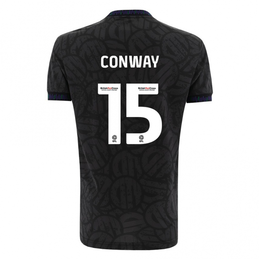 Kandiny Férfi Tommy Conway #15 Fekete Idegenbeli Jersey 2023/24 Mez Póló Ing