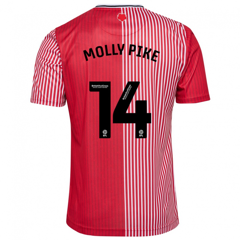 Kandiny Női Molly Pike #14 Piros Hazai Jersey 2023/24 Mez Póló Ing