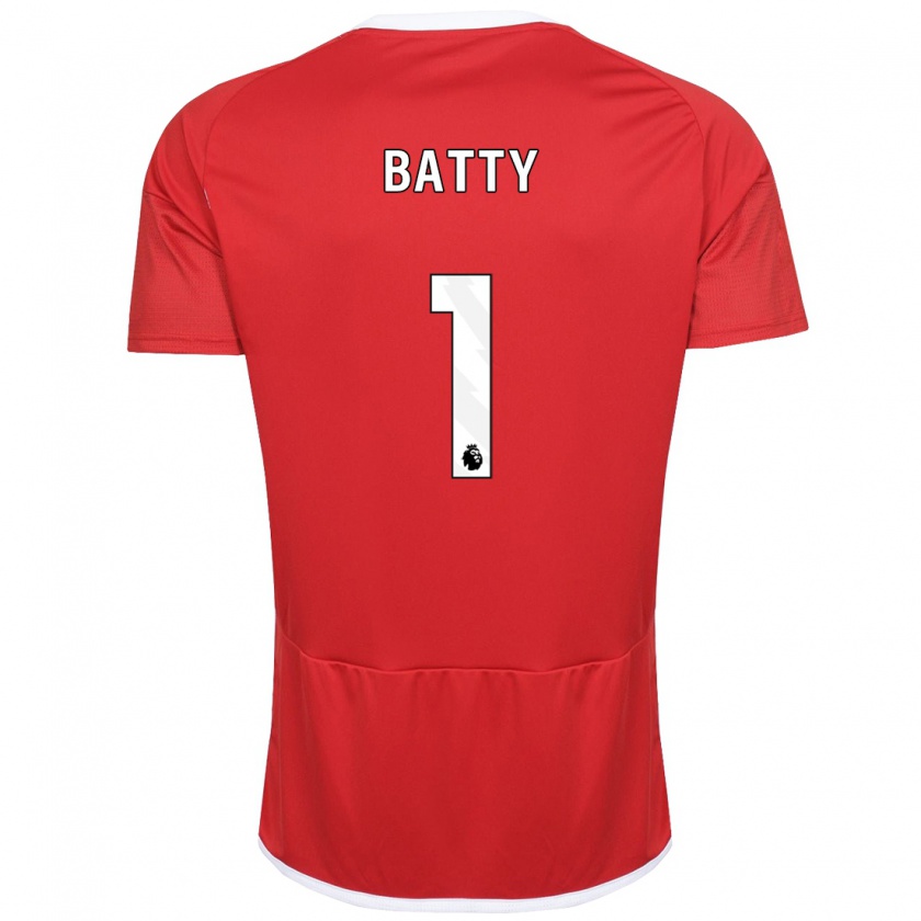Kandiny Női Emily Batty #1 Piros Hazai Jersey 2023/24 Mez Póló Ing