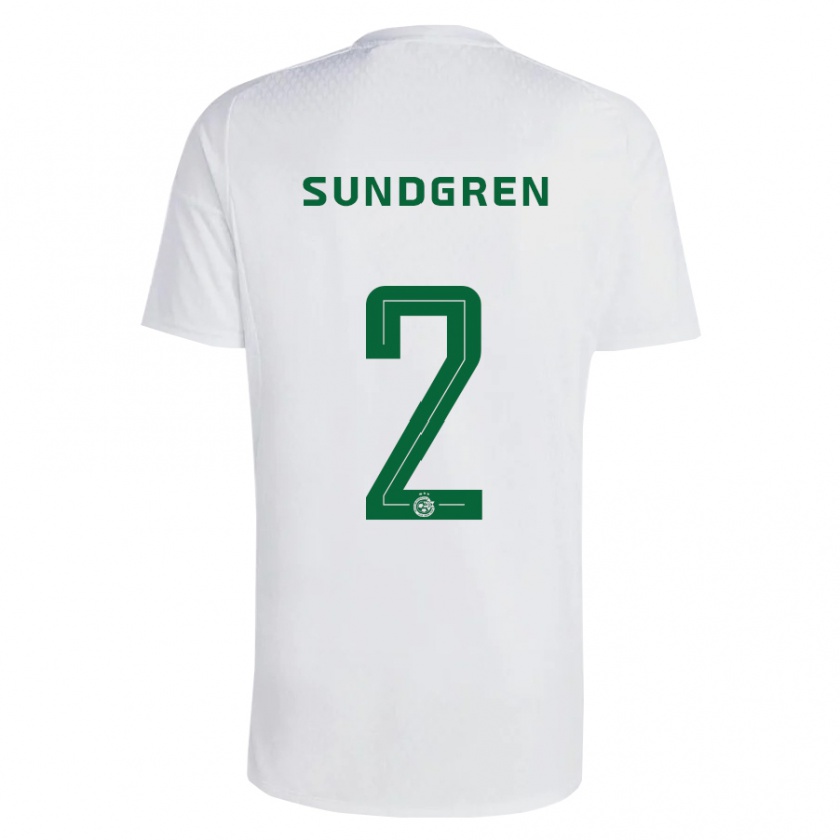 Kandiny Női Daniel Sundgren #2 Zöldes-Kék Idegenbeli Jersey 2023/24 Mez Póló Ing