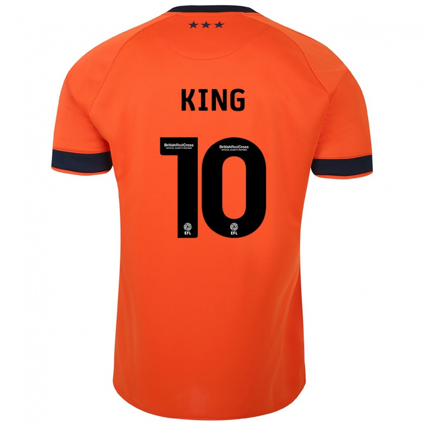 Kandiny Női Eloise King #10 Narancs Idegenbeli Jersey 2023/24 Mez Póló Ing