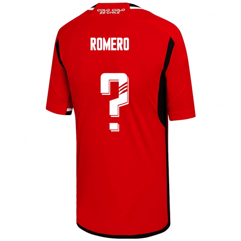 Kandiny Női Enzo Romero #0 Piros Idegenbeli Jersey 2023/24 Mez Póló Ing