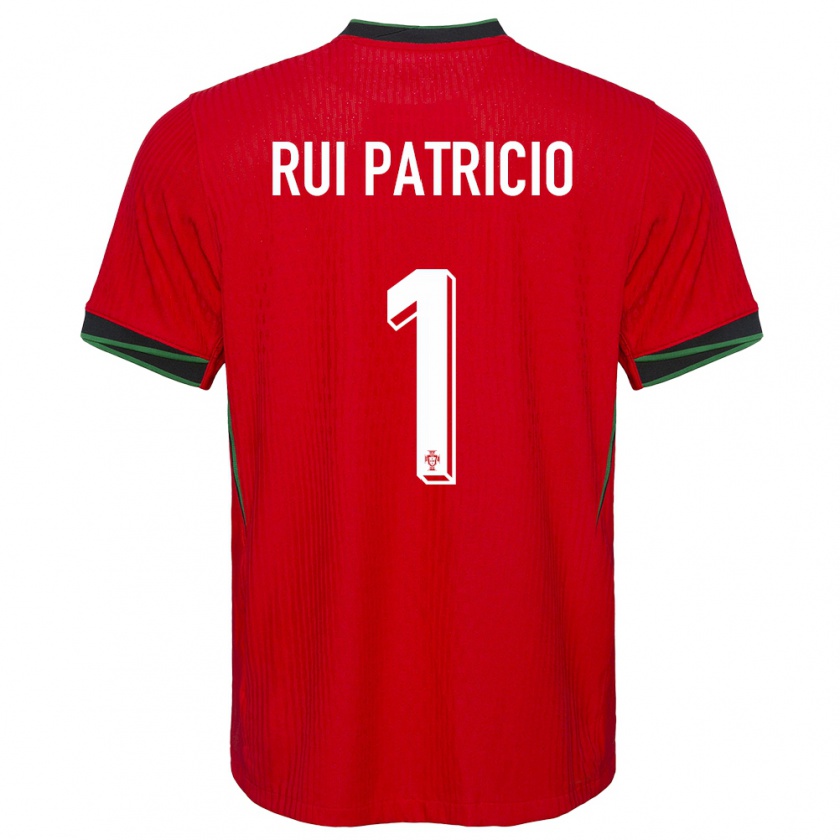 Kandiny Férfi Portugália Rui Patricio #1 Piros Hazai Jersey 24-26 Mez Póló Ing
