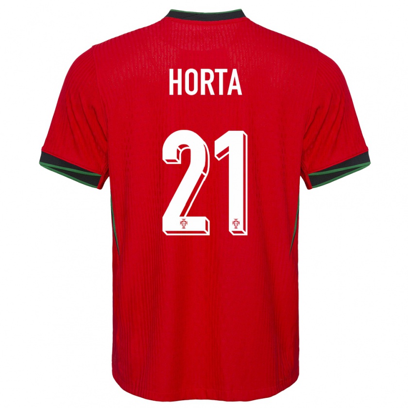 Kandiny Férfi Portugália Ricardo Horta #21 Piros Hazai Jersey 24-26 Mez Póló Ing