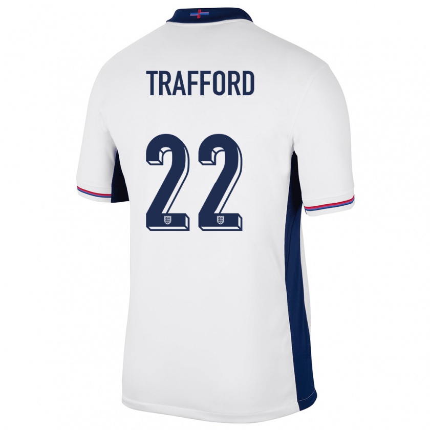 Kandiny Férfi Anglia James Trafford #22 Fehér Hazai Jersey 24-26 Mez Póló Ing