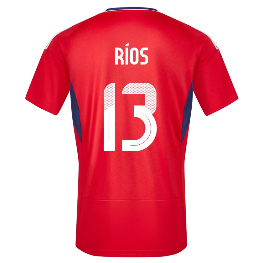 Kandiny Férfi Costa Rica Keral Rios #13 Piros Hazai Jersey 24-26 Mez Póló Ing