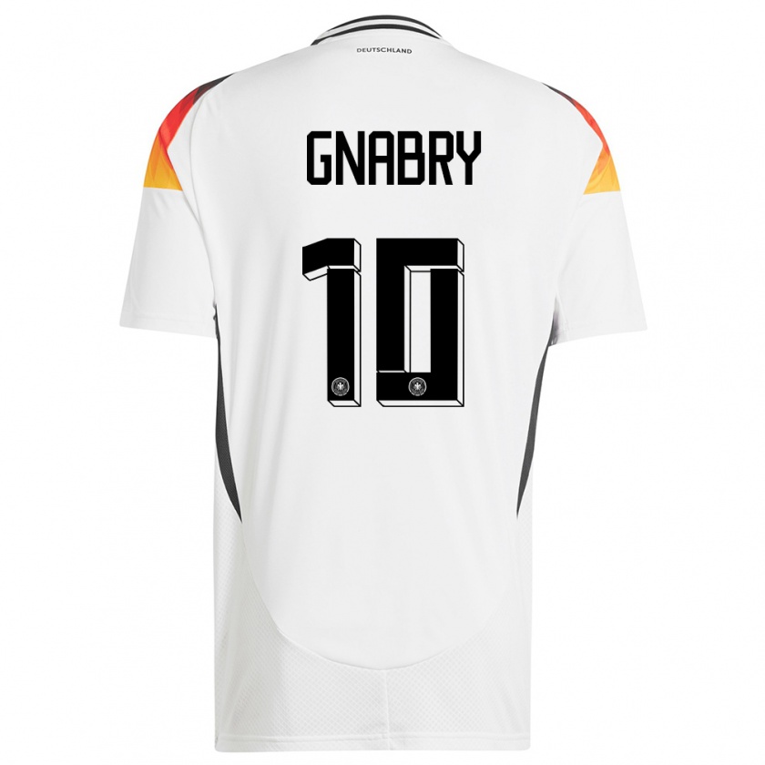Kandiny Női Németország Serge Gnabry #10 Fehér Hazai Jersey 24-26 Mez Póló Ing
