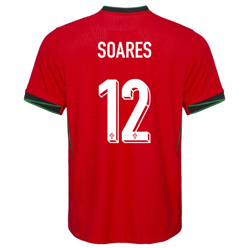 Kandiny Női Portugália Samuel Soares #12 Piros Hazai Jersey 24-26 Mez Póló Ing
