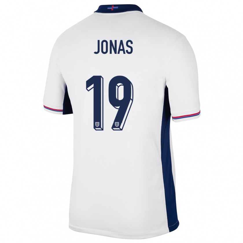 Kandiny Női Anglia Lee Jonas #19 Fehér Hazai Jersey 24-26 Mez Póló Ing