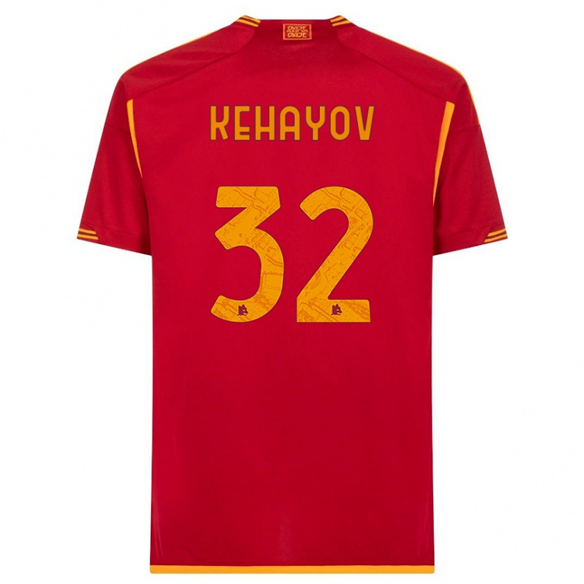 Kandiny Gyermek Atanas Kehayov #32 Piros Hazai Jersey 2023/24 Mez Póló Ing