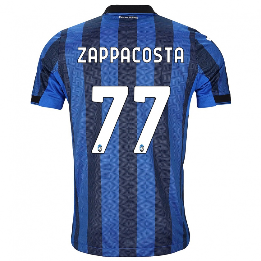 Kandiny Gyermek Davide Zappacosta #77 Fekete Kék Hazai Jersey 2023/24 Mez Póló Ing