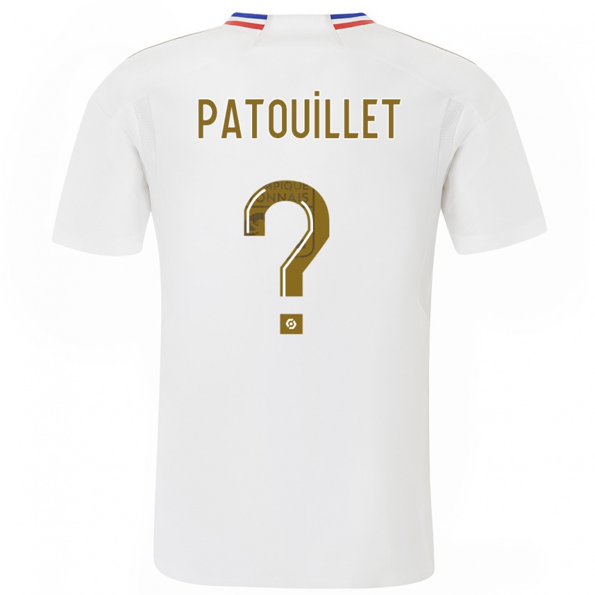 Kandiny Gyermek Mathieu Patouillet #0 Fehér Hazai Jersey 2023/24 Mez Póló Ing