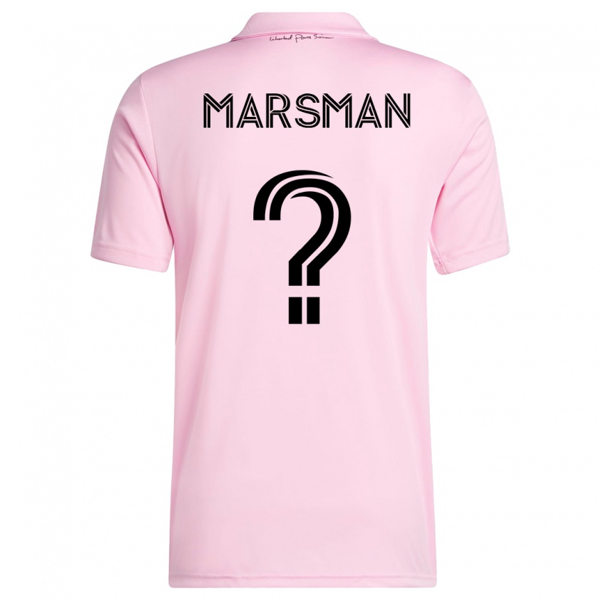 Kandiny Gyermek Nick Marsman #0 Rózsaszín Hazai Jersey 2023/24 Mez Póló Ing