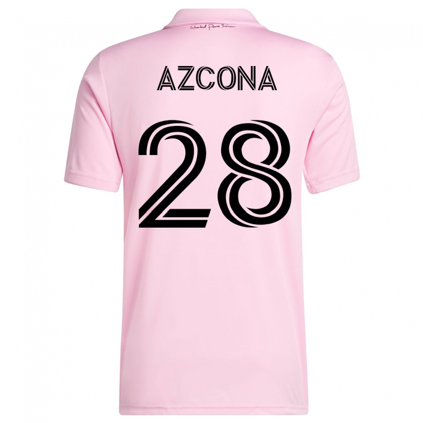 Kandiny Gyermek Edison Azcona #28 Rózsaszín Hazai Jersey 2023/24 Mez Póló Ing
