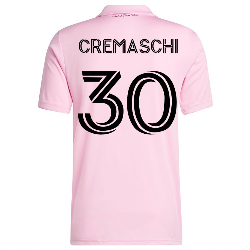 Kandiny Gyermek Benja Cremaschi #30 Rózsaszín Hazai Jersey 2023/24 Mez Póló Ing
