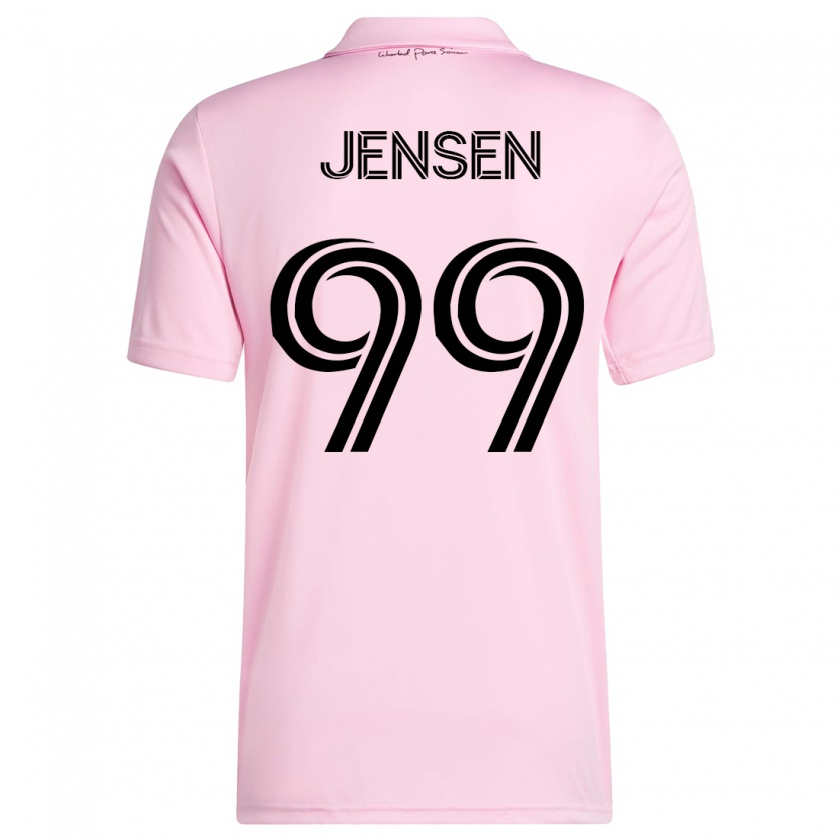 Kandiny Gyermek Cole Jensen #99 Rózsaszín Hazai Jersey 2023/24 Mez Póló Ing