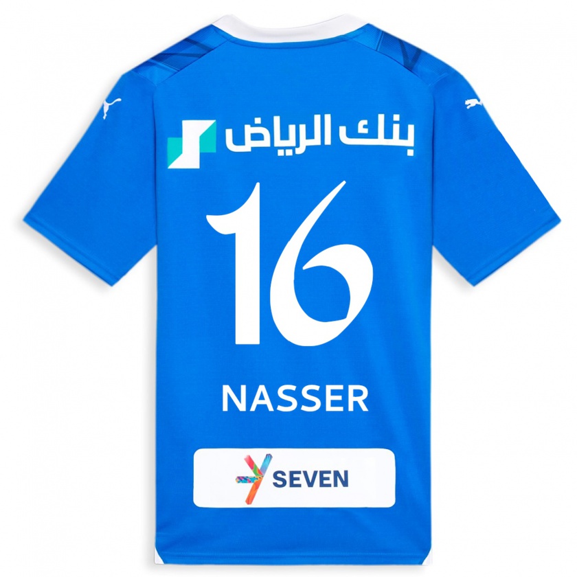 Kandiny Gyermek Nasser Al-Dawsari #16 Kék Hazai Jersey 2023/24 Mez Póló Ing