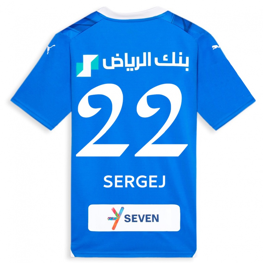 Kandiny Gyermek Sergej Milinkovic-Savic #22 Kék Hazai Jersey 2023/24 Mez Póló Ing