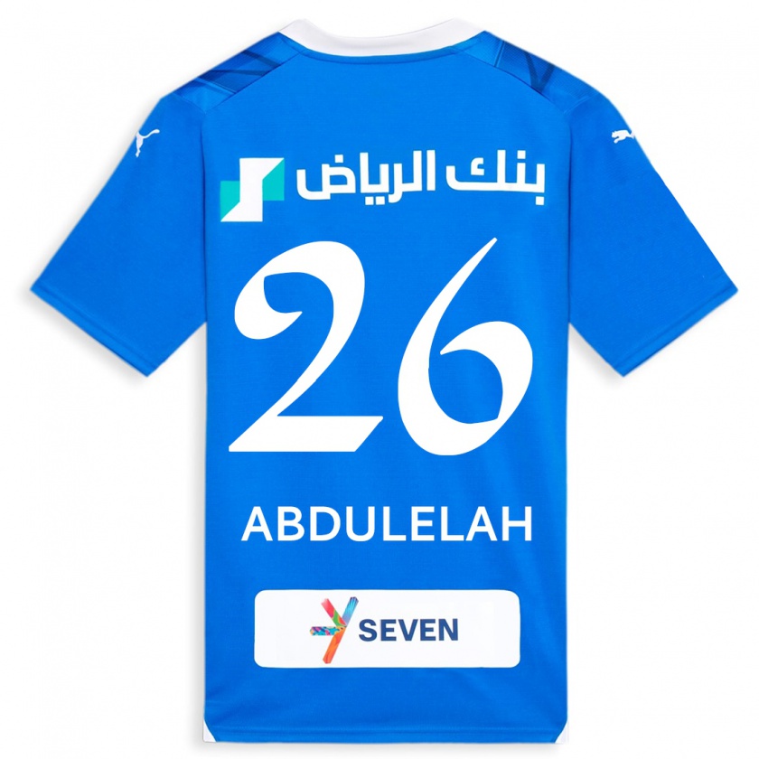 Kandiny Gyermek Abdulelah Al-Malki #26 Kék Hazai Jersey 2023/24 Mez Póló Ing