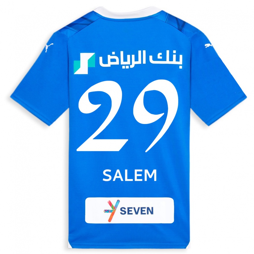Kandiny Gyermek Salem Al-Dawsari #29 Kék Hazai Jersey 2023/24 Mez Póló Ing