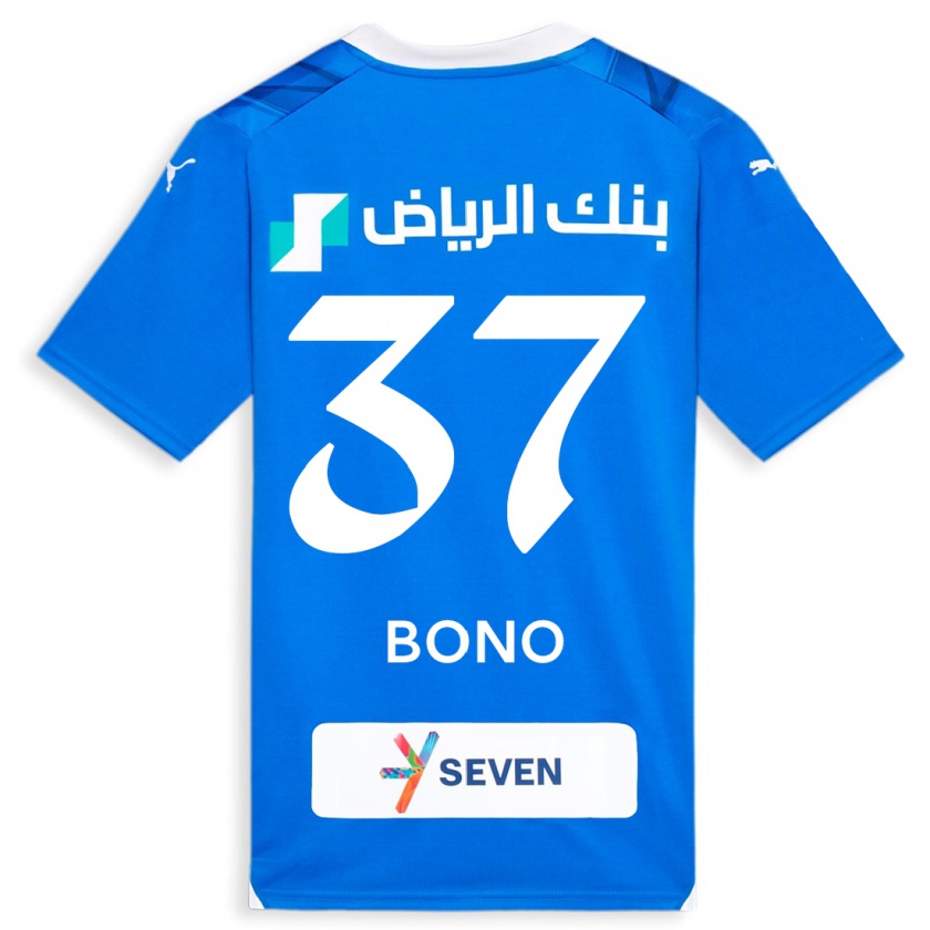 Kandiny Gyermek Bono #37 Kék Hazai Jersey 2023/24 Mez Póló Ing