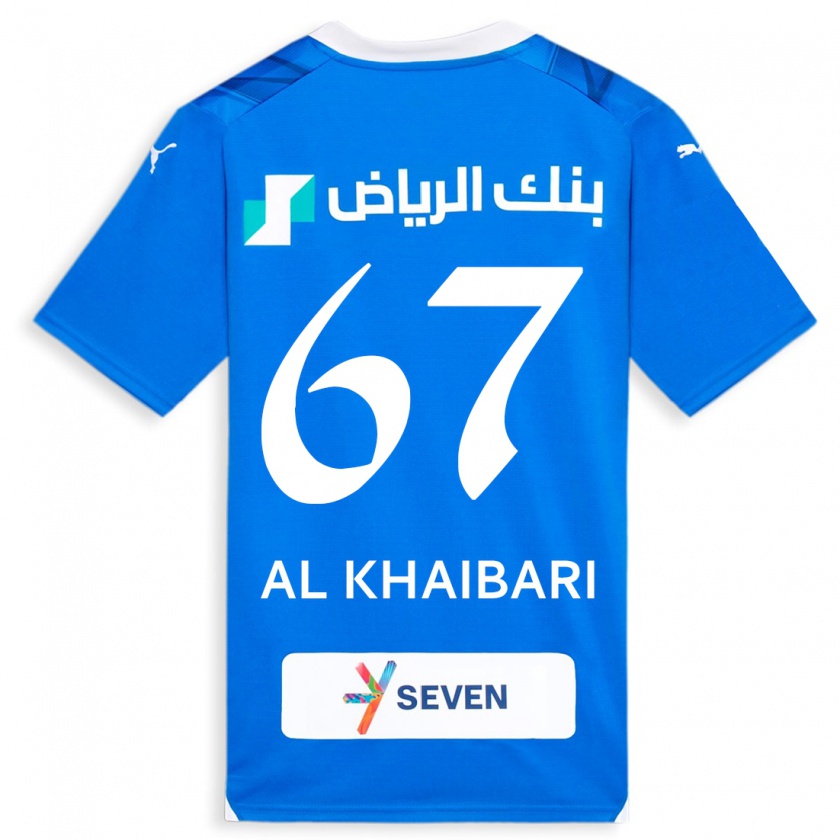Kandiny Gyermek Mohammed Al-Khaibari #67 Kék Hazai Jersey 2023/24 Mez Póló Ing