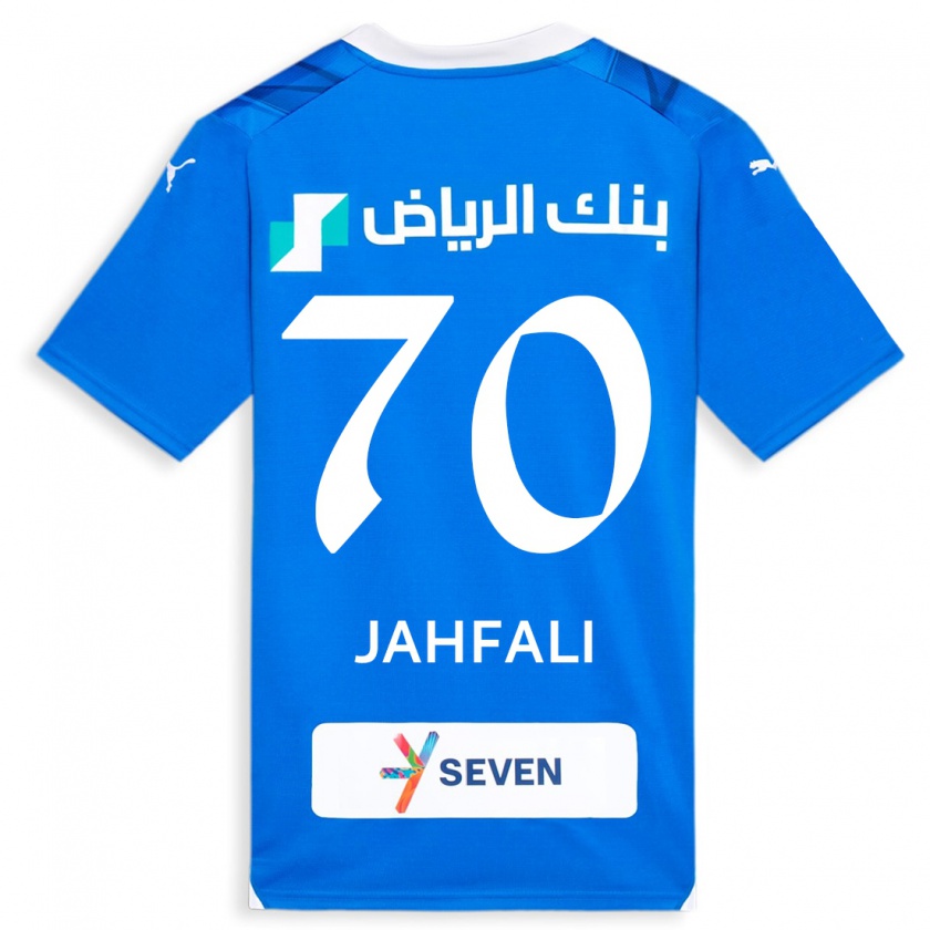 Kandiny Gyermek Mohammed Jahfali #70 Kék Hazai Jersey 2023/24 Mez Póló Ing