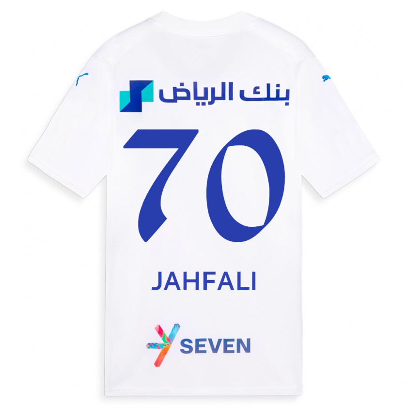 Kandiny Gyermek Mohammed Jahfali #70 Fehér Idegenbeli Jersey 2023/24 Mez Póló Ing