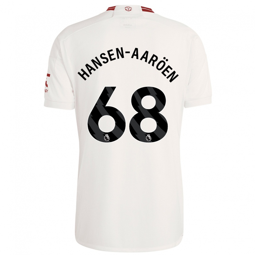 Kandiny Gyermek Isak Hansen-Aaröen #68 Fehér Harmadik Számú Jersey 2023/24 Mez Póló Ing