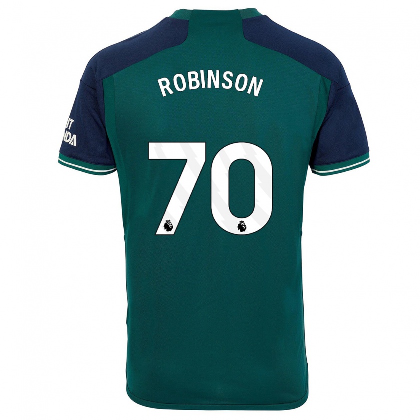 Kandiny Gyermek Josh Robinson #70 Zöld Harmadik Számú Jersey 2023/24 Mez Póló Ing